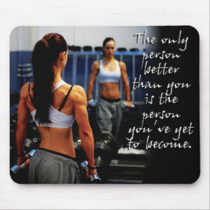 Motivationales Fitness Gym Mousepad
