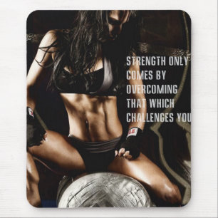Motivationales Fitness Gym Mousepad