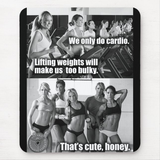 Motivationales Fitness Gym Mousepad (Vorne)