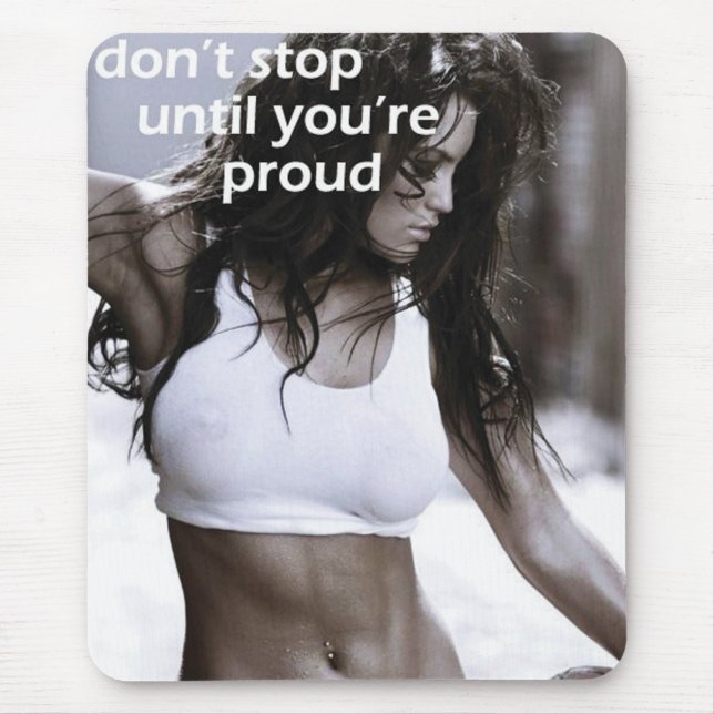 Motivationales Fitness Gym Mousepad (Vorne)