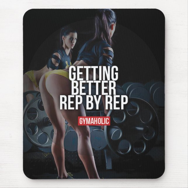 Motivationales Fitness Gym Mousepad (Vorne)