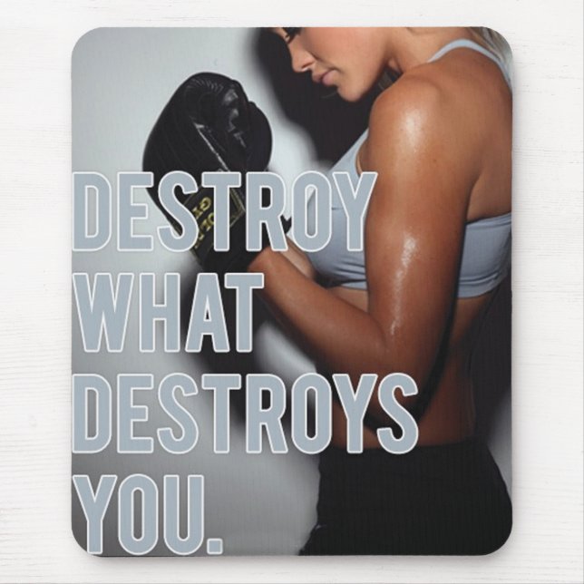 Motivationales Fitness Gym Mousepad (Vorne)