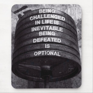 Motivationales Fitness Gym Mousepad