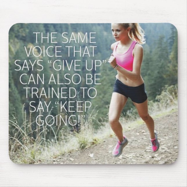 Motivationales Fitness Gym Mousepad (Vorne)