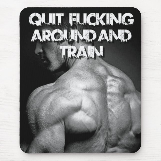 Motivationales Fitness Gym Mousepad (Vorne)