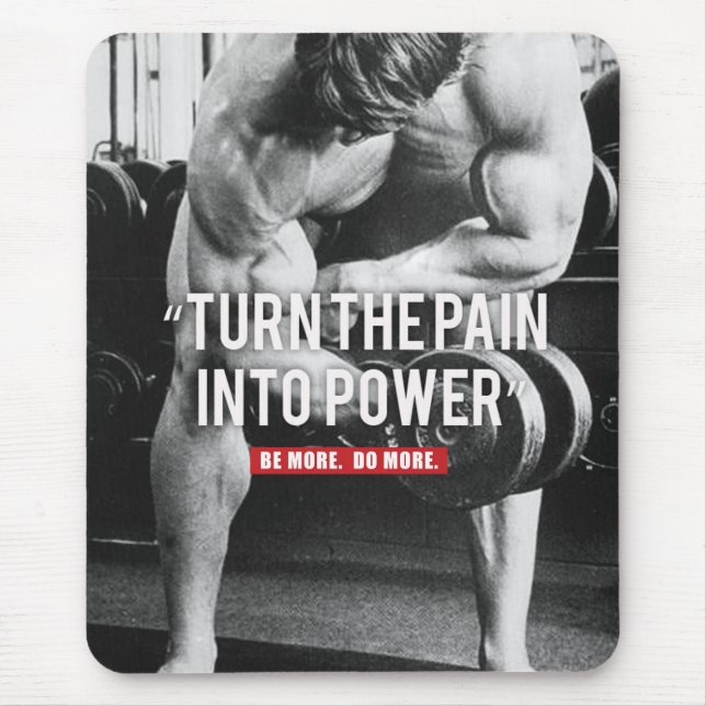 Motivationales Fitness Gym Mousepad (Vorne)