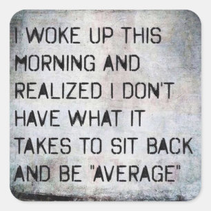 Motivationales Fitness Gym Quadratischer Aufkleber