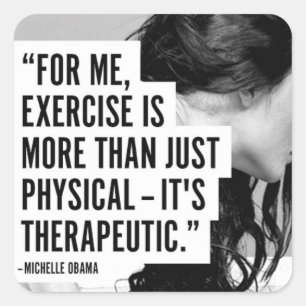 Motivationales Fitness Gym Quadratischer Aufkleber