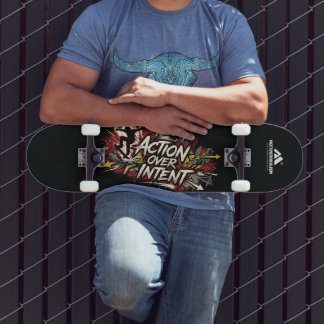 MOTIVATIONALISM© Action Over Intent_ Skateboard