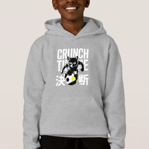Motivations-Crunch-Time-Fußballkatze für Athleten Hoodie