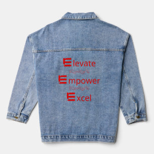 Motivations-Denimjacke Jeansjacke