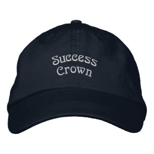 Motivations-Erfolgskrone Einstellbar Navy Farbe  Bestickte Baseballkappe