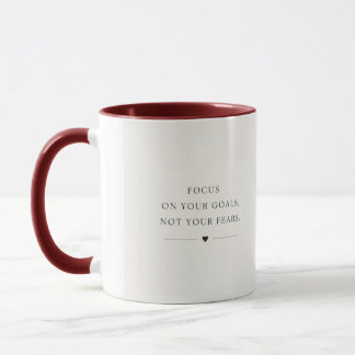 „Motivations-Minimalisten-Tasse – Konzentriere dic Tasse