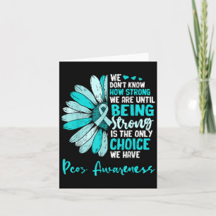 Motivations-PCOS-Bewusstseins-Sonnenblumen-Schleif Karte