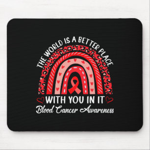 Motivations-Regenbogen-Blutkrebs-Bewusstseinsmonat Mousepad