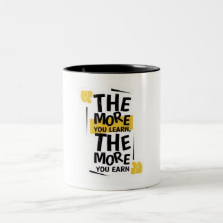 Motivations-Tassen-Motiv Zweifarbige Tasse