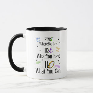 Motivations-Tassen-Zitat – Inspirierende Kaffeetas Tasse