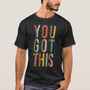 Motivations-Tester Tag Leopard Für Lehrer Du G T-Shirt