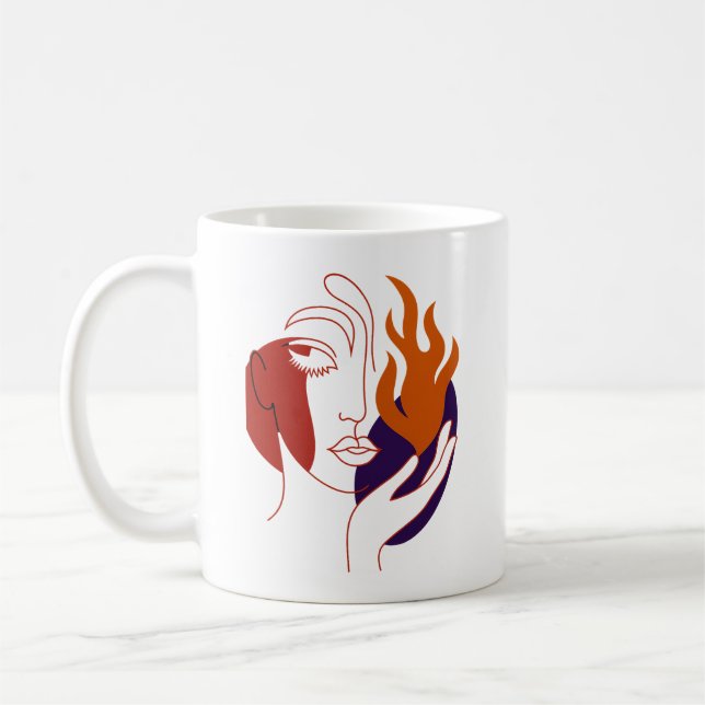 Motivationsangebot für Fierce Woman Inner Fire Stä Kaffeetasse (Links)