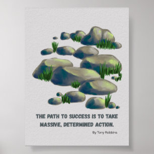 Motivationsdruck 'Entschlossenes Handeln' für die Poster