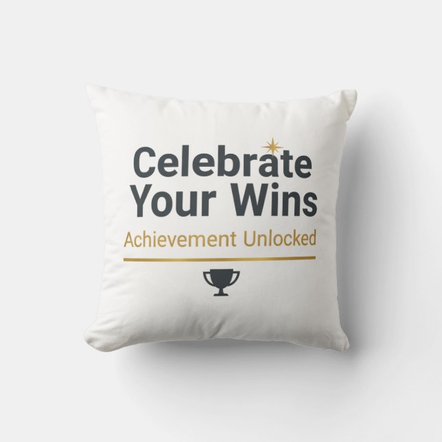 Motivationsgeschenk für den Erfolg  Kissen (Vorderseite)