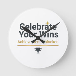 Motivationsgeschenk für den Erfolg  Runde Wanduhr