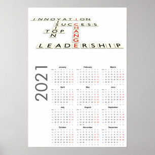 Motivationskalender 2021 Poster