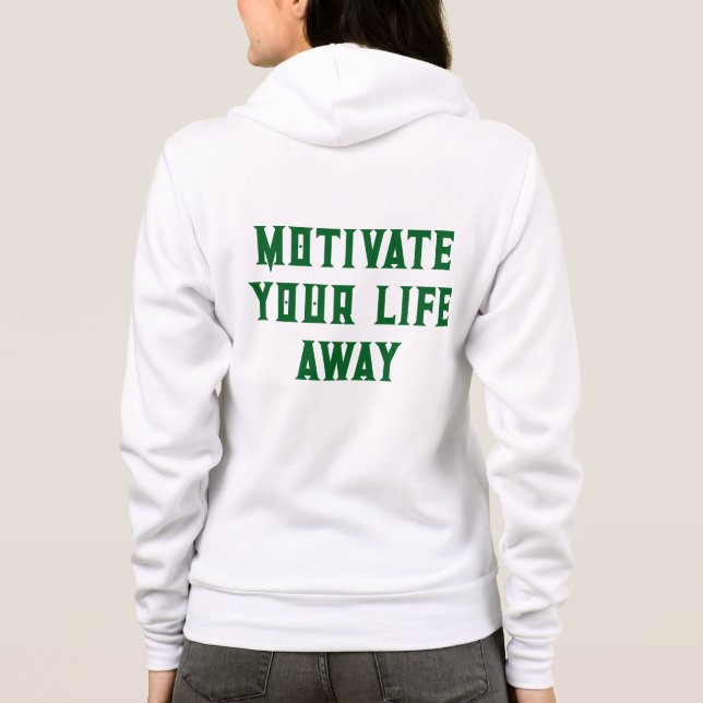 Motivationskrater Hoodie (Rückseite)
