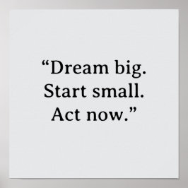 MOTIVATIONSPLAKAT POSTER