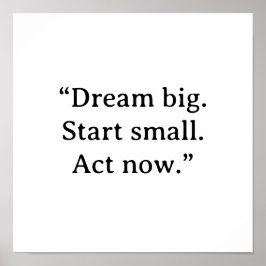 MOTIVATIONSPLAKAT POSTER