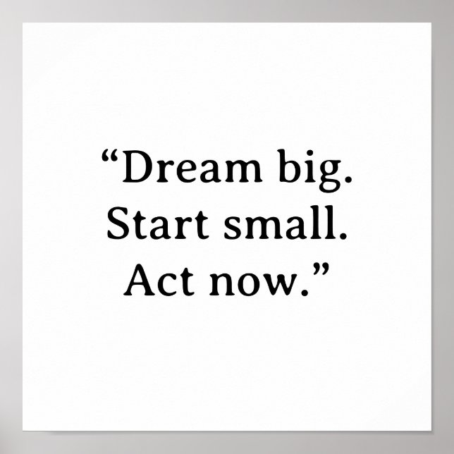 MOTIVATIONSPLAKAT POSTER (Vorne)