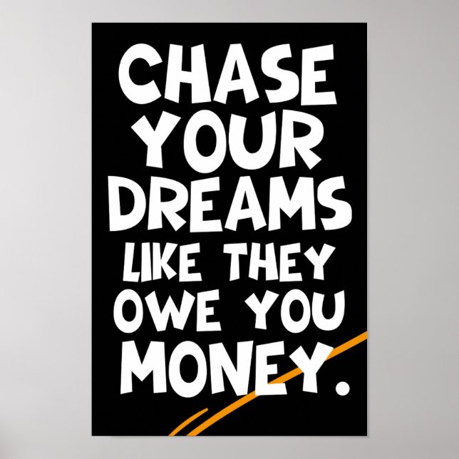 Motivationsplatte Poster (Vorne)