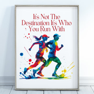 Motivationspopster, perfektes Geschenk für den Läu Poster