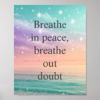 Motivationsposter mit Sternenhimmel
