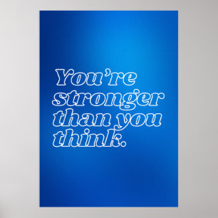Motivationsposter mit Zitat Poster