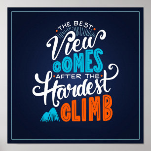 Motivationsposter mit Zitat Poster