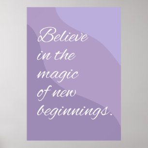 Motivationsposter mit Zitat Poster