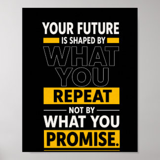 Motivationsposter mit Zitat Poster