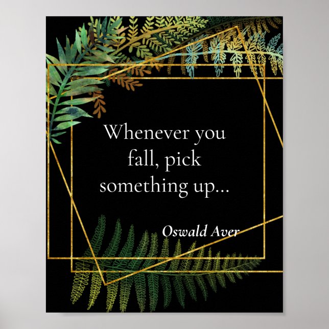 Motivationssatz für Klassenzimmer oder Büroposter Poster (Vorne)