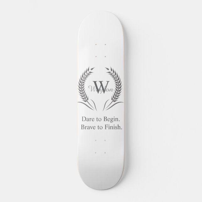 Motivationssport Skateboard (Vorderseite)