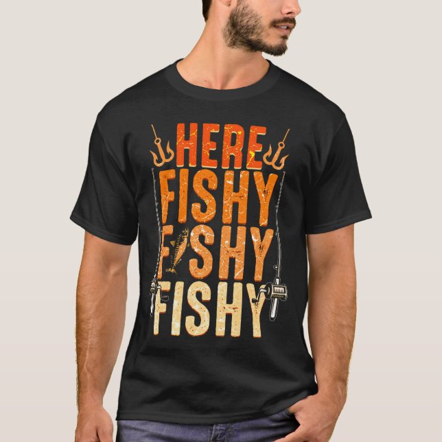 Motivationsspruch Engel Fischen T-Shirt (Vorderseite)