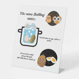 Motivationsstand Sockelschild