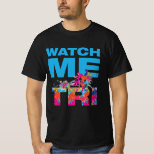 Motivationsuhr Ich färbe Triathlon Sport Liebe T-Shirt