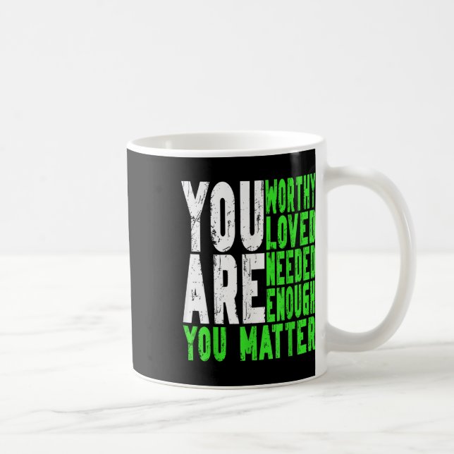 Motivationsunterstützung Krieger Mental Health Bew Kaffeetasse (Rechts)
