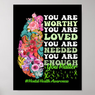 Motivationsunterstützung Krieger Mental Health Bew Poster