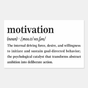 Motivationswörterbuch Definition Ästhetik Rechteckiger Aufkleber