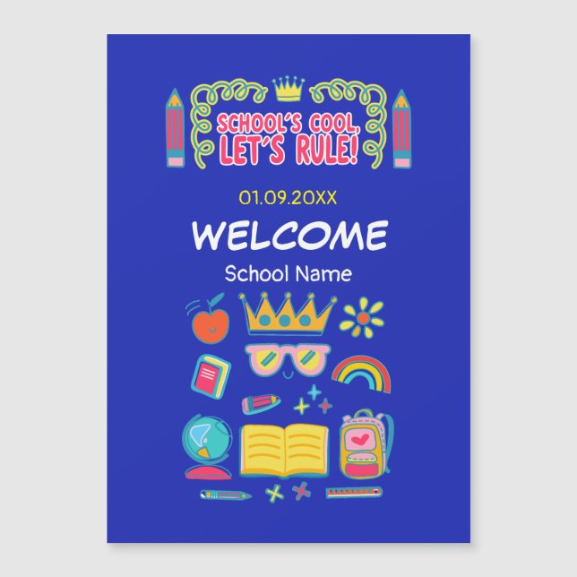 Motivationsziffer "Die coole Regel des lassend" Magnetkarte (Vorderseite)