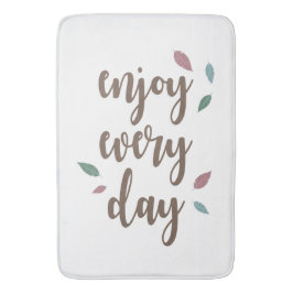 Motivationsziffer inspirierend Text Badematte