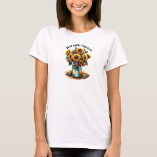 Motivationsziffern wachsen glückliche Gedanken flo T-Shirt