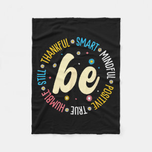 Motivationszitat Design Inspiration Positiv sagen Fleecedecke